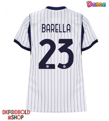 Inter Milan Nicolo Barella #23 Udebanetrøje Dame 2026-27 Kort ærmer Inter Milan Nicolo Barella #23 Udebanetrøje Dame 2026-27 Kort ærmer